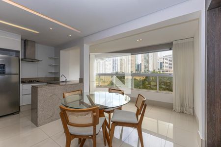 Sala de apartamento para alugar com 1 quarto, 54m² em Vila da Serra, Nova Lima