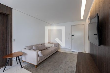 Sala de apartamento para alugar com 1 quarto, 54m² em Vila da Serra, Nova Lima