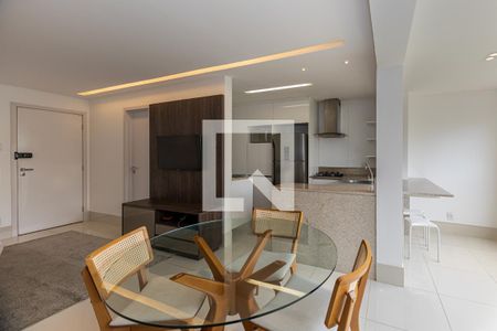 Sala de apartamento para alugar com 1 quarto, 54m² em Vila da Serra, Nova Lima