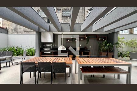 Studio para alugar com 24m², 1 quarto e sem vagaChurrasqueira