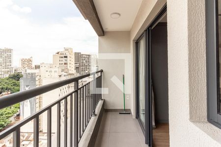 Studio para alugar com 26m², 1 quarto e sem vagaVaranda