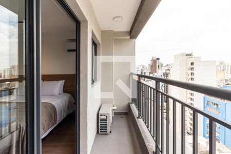 Studio para alugar com 26m², 1 quarto e sem vagaVaranda