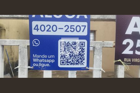 Casa para alugar com 50m², 1 quarto e sem vagaPlaquinha na fachada