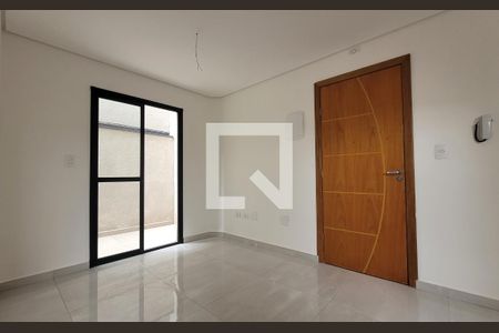 Sala de apartamento à venda com 2 quartos, 61m² em Vila Scarpelli, Santo André