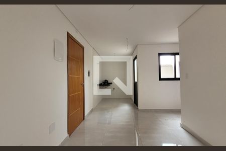 Sala de apartamento à venda com 2 quartos, 61m² em Vila Scarpelli, Santo André