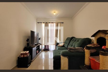 Sala de apartamento à venda com 2 quartos, 56m² em Vila Homero Thon, Santo André
