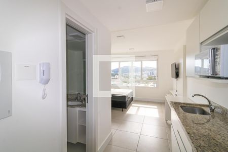 Cozinha de kitnet/studio para alugar com 1 quarto, 36m² em Partenon, Porto Alegre