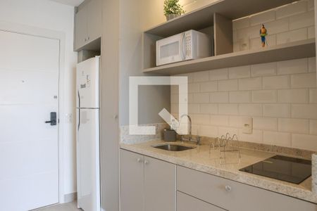 Cozinha de kitnet/studio para alugar com 1 quarto, 26m² em Perdizes, São Paulo