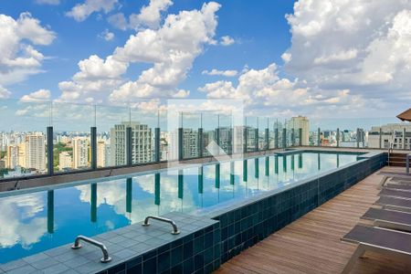 Studio para alugar com 27m², 1 quarto e sem vagaPiscina