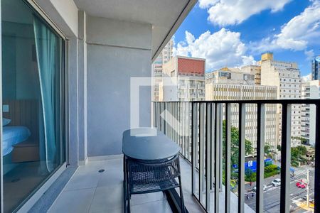 Studio para alugar com 27m², 1 quarto e sem vagaVaranda