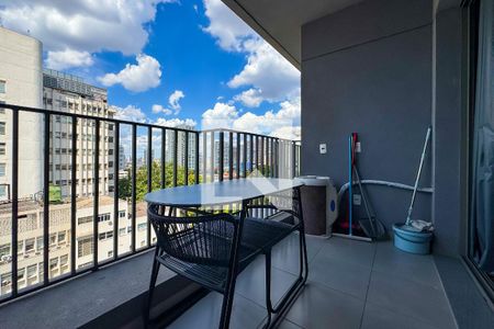 Studio para alugar com 27m², 1 quarto e sem vagaVaranda