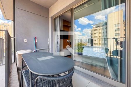 Studio para alugar com 27m², 1 quarto e sem vagaVaranda