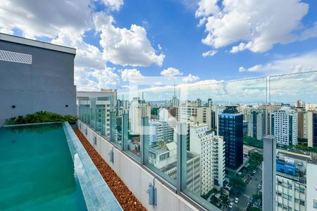 Studio para alugar com 27m², 1 quarto e sem vagaPiscina