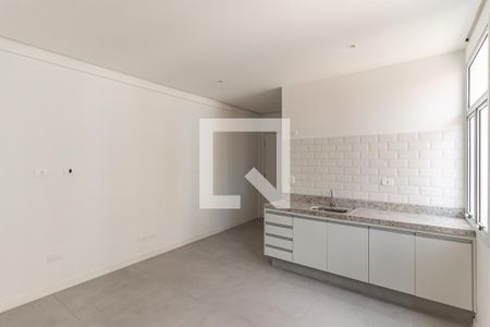 Sala e Cozinha de kitnet/studio para alugar com 1 quarto, 36m² em Campos Elíseos, São Paulo