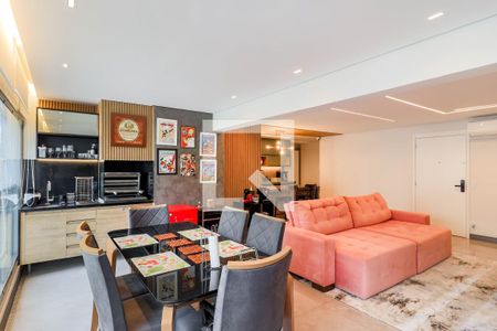 Varanda Gourmet de apartamento à venda com 3 quartos, 125m² em Jardim das Acacias, São Paulo