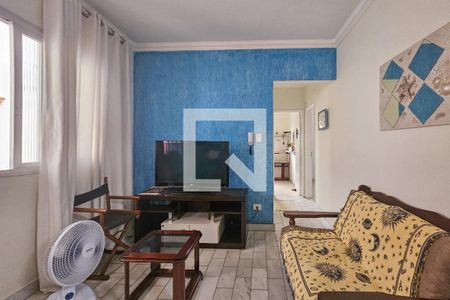 Sala de apartamento para alugar com 2 quartos, 58m² em Jardim Tejereba, Guarujá