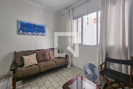 Sala de apartamento para alugar com 2 quartos, 58m² em Jardim Tejereba, Guarujá