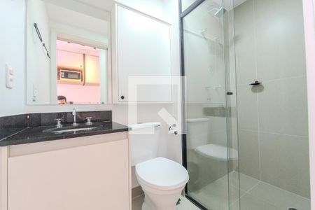 Banheiro de kitnet/studio à venda com 1 quarto, 19m² em Bela Vista, São Paulo