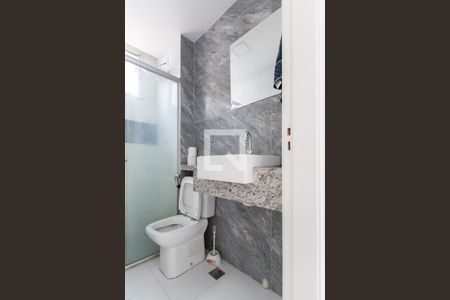 Banheiro Social de apartamento para alugar com 2 quartos, 57m² em Planalto, Belo Horizonte