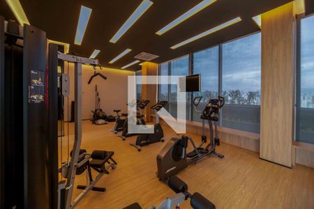 Apartamento para alugar com 36m², 1 quarto e 1 vaga Apartamento para alugar com 36m², 1 quarto e 1 vagaÁrea comum - Academia