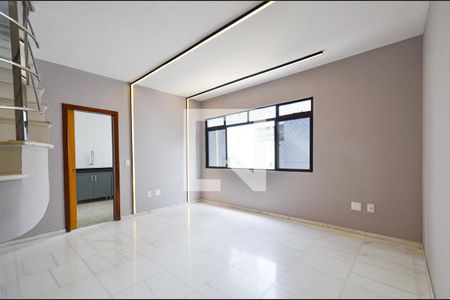 Sala de estar de apartamento à venda com 4 quartos, 244m² em União, Belo Horizonte