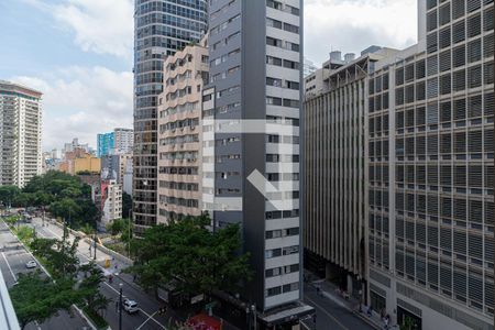 Vista da Varanda da Sala/Quarto de kitnet/studio para alugar com 1 quarto, 20m² em Consolação, São Paulo
