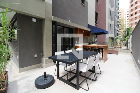 Área comum - Churrasqueira de kitnet/studio à venda com 1 quarto, 18m² em Moema, São Paulo