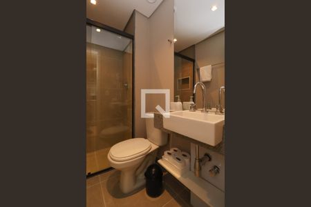 Banheiro de kitnet/studio à venda com 1 quarto, 25m² em Jardim Paulista, São Paulo