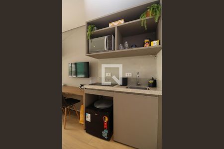 Cozinha de kitnet/studio à venda com 1 quarto, 25m² em Jardim Paulista, São Paulo
