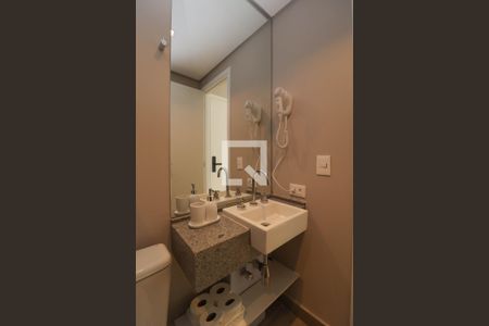 Banheiro de kitnet/studio à venda com 1 quarto, 25m² em Jardim Paulista, São Paulo