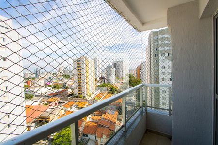 Varanda da sala de apartamento para alugar com 3 quartos, 92m² em Vila Gilda, Santo André