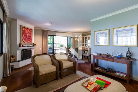 Sala de apartamento à venda com 4 quartos, 221m² em Vila Andrade, São Paulo