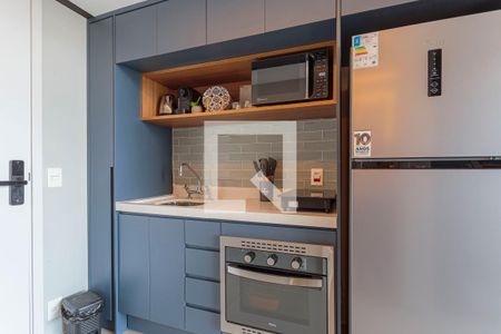 Studio à venda com 37m², 1 quarto e sem vagaCozinha 