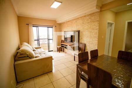 Sala de apartamento para alugar com 1 quarto, 58m² em Nova Mirim, Praia Grande