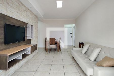 Sala de apartamento para alugar com 1 quarto, 58m² em Nova Mirim, Praia Grande