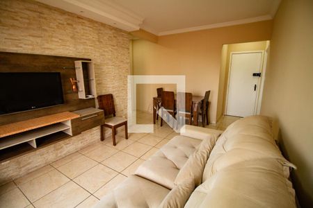 Sala de apartamento para alugar com 1 quarto, 58m² em Nova Mirim, Praia Grande