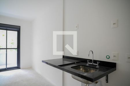 Cozinha de apartamento para alugar com 1 quarto, 29m² em Liberdade, São Paulo