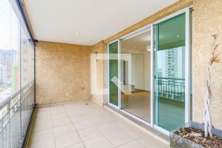 Varanda da Sala de apartamento para alugar com 3 quartos, 125m² em Brooklin, São Paulo