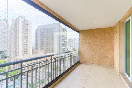 Varanda da Sala de apartamento para alugar com 3 quartos, 125m² em Brooklin, São Paulo