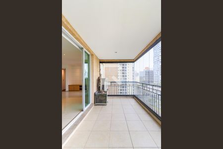 Varanda da Sala de apartamento para alugar com 3 quartos, 125m² em Brooklin, São Paulo