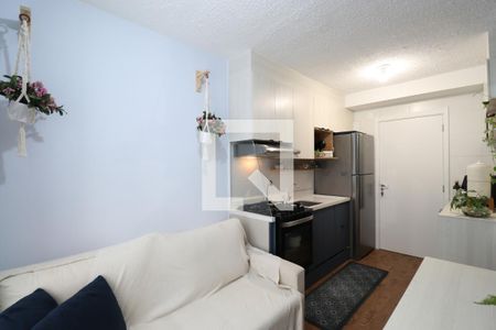 Sala \ Cozinha \ Area de Serviço de apartamento à venda com 1 quarto, 32m² em Barra Funda, São Paulo