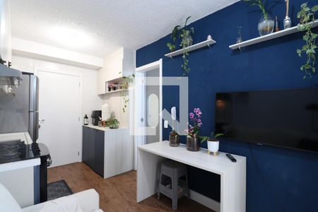 Sala \ Cozinha \ Area de Serviço de apartamento à venda com 1 quarto, 32m² em Barra Funda, São Paulo