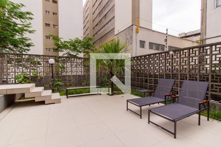 Studio à venda com 24m², 1 quarto e 1 vagaPiscina