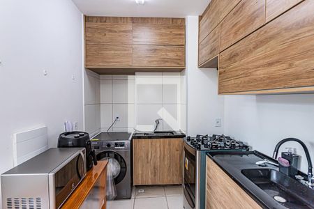 Sala, cozinha e área de serviço de apartamento à venda com 1 quarto, 34m² em Vila Pirituba, São Paulo