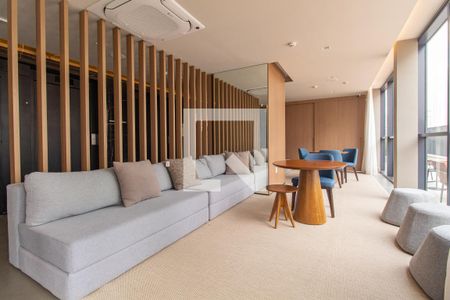 Área comum de kitnet/studio para alugar com 0 quarto, 27m² em Aclimação, São Paulo