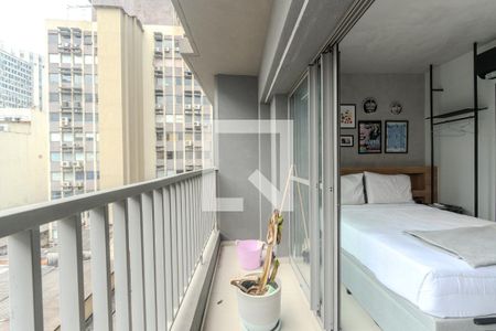 Sacada de kitnet/studio para alugar com 1 quarto, 27m² em Consolação, São Paulo