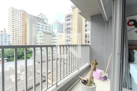 Sacada de kitnet/studio para alugar com 1 quarto, 27m² em Consolação, São Paulo