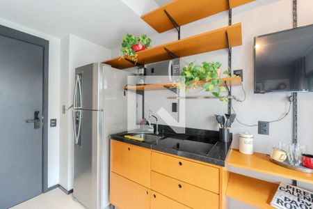 Studio à venda com 27m², 1 quarto e sem vagaCozinha