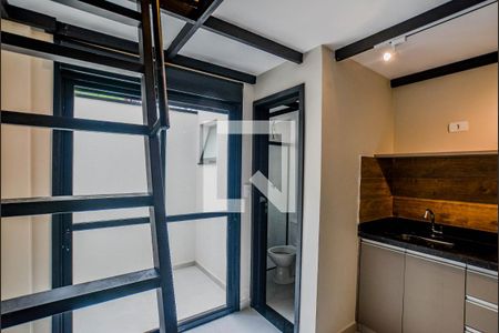Sala/Cozinha de apartamento para alugar com 1 quarto, 23m² em Bangú, Santo André