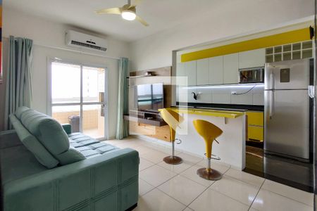 Sala de apartamento para alugar com 2 quartos, 76m² em Guilhermina, Praia Grande